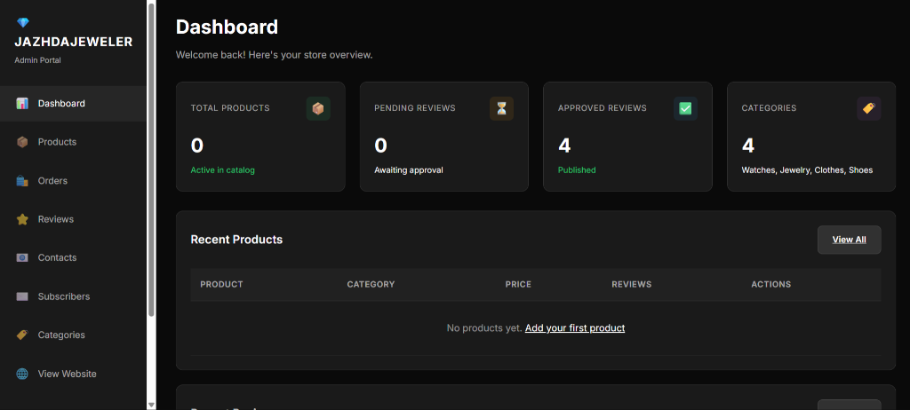 Jahzdajeweler — E-Commerce Platform screenshot 2