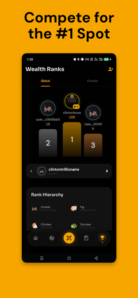 WealthRank — AI Spending Lock screenshot 2